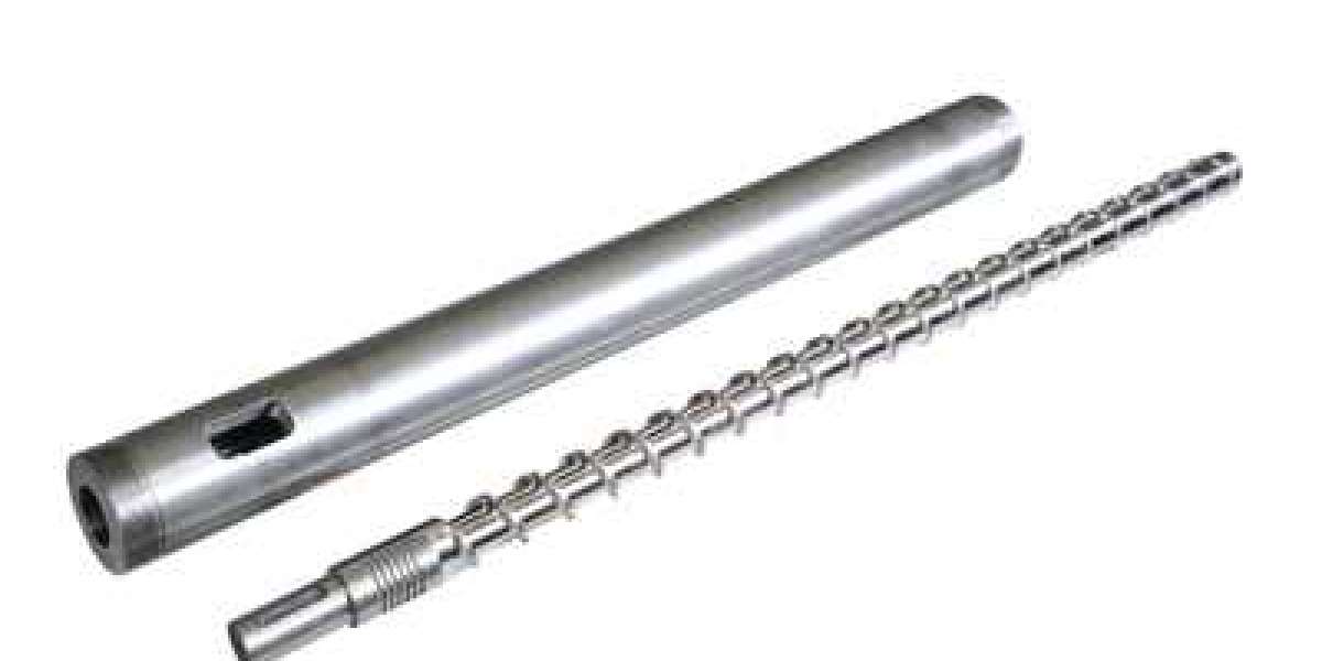 What are the four areas of the screw barrel