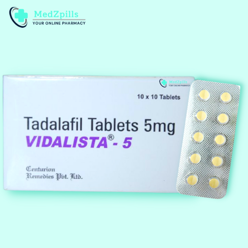 Vidalista 5mg (Tadalafil) - Just $ 0.68 per Tablet on Medzpills.com